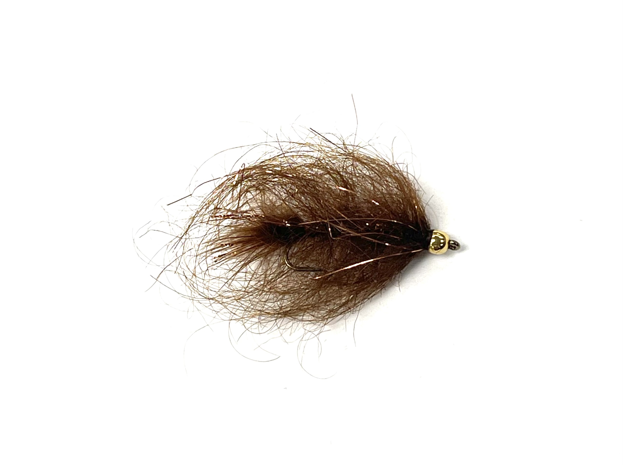 Black's Flies Gold Bead Mini Leech - Brown - Size 10
